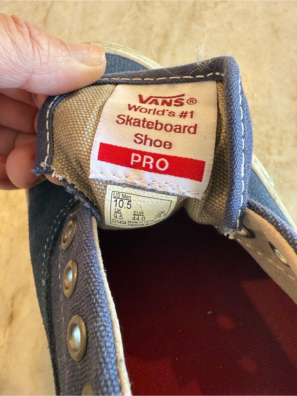 Vans Navy Classic Ultra Cush Sneakers size 10.5 - Picture 6 of 6